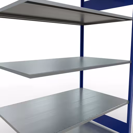 Productafbeelding nr. 14 van het artikel aanbouwplank, legbord, insteeksysteem MULTIplus150, 2000 x 1300 x 800 mm, 5 legborden, RAL 5010 gentiaanblauw/verzinkt uit het insteeksysteem assortiment van het merk Schulte Lagertechnik