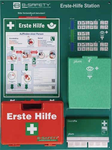EHBO-post B800xH600xD150 mm ca. Groen/Wit B-SAFETY uit de B-Safety categorie met artikelnummer 4000387012