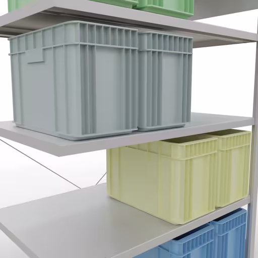 Figuur nr. 9 van het artikel insteeksysteem opzetplank 2000x1300x800 mm, type 250 kg, lichtgrijs uit de productgroep insteeksysteem van het merk Schulte Lagertechnik