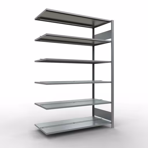 Afbeelding nr. 12 van het artikel, kantoorrekken, insteeksysteem MULTIplus150, 2000 x 1300 x 600 mm, 6 legborden, verzinkt, met middenaanslag uit de productgroep kantoorrekken van Schulte Lagertechnik