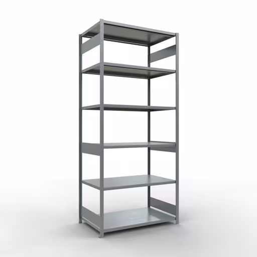 Figuur nr. 14 van het artikel basisrek, legbord, insteeksysteem MULTIplus250, 3000 x 1300 x 800 mm, 7 legborden, lengtestangen, verzinkt uit de insteeksysteem productgroep van Schulte Lagertechnik.