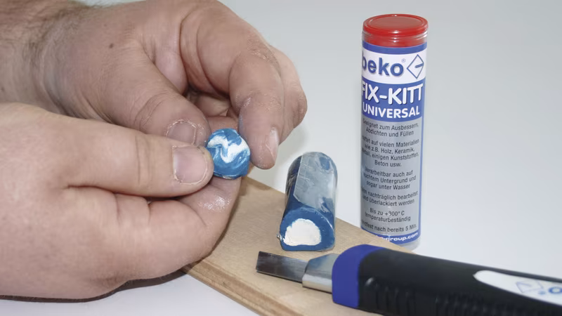 Fix-Kitt 2-componenten epoxy reparatie 56 g, in blisterverpakking Baby, Person, Körperteil, Finger, Hand