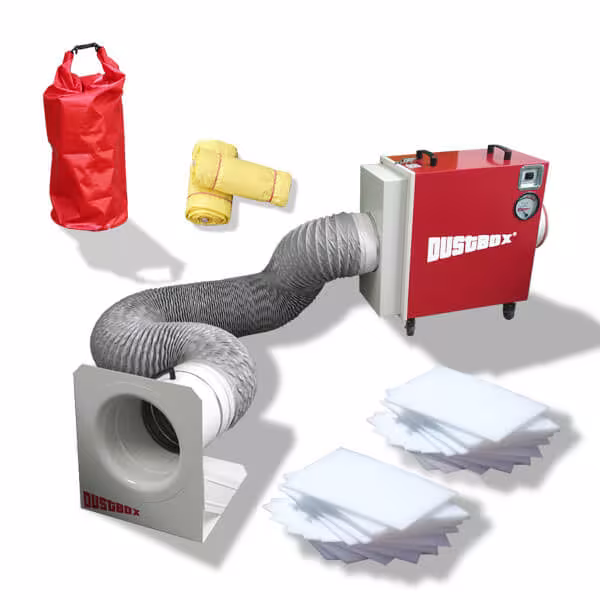 DustBox-pakket 2000, ontvochtiging, ventilatie, luchtreiniging, artikelnr. Zorgeloos pakket 2000