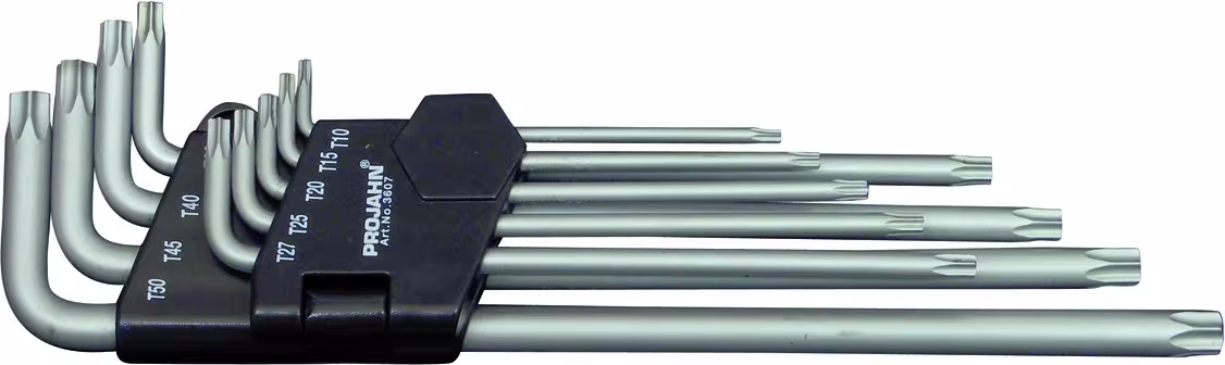 TX pinsleutelset T10-T50 9-delig van het merk PROJAHN uit het assortiment handgereedschappen