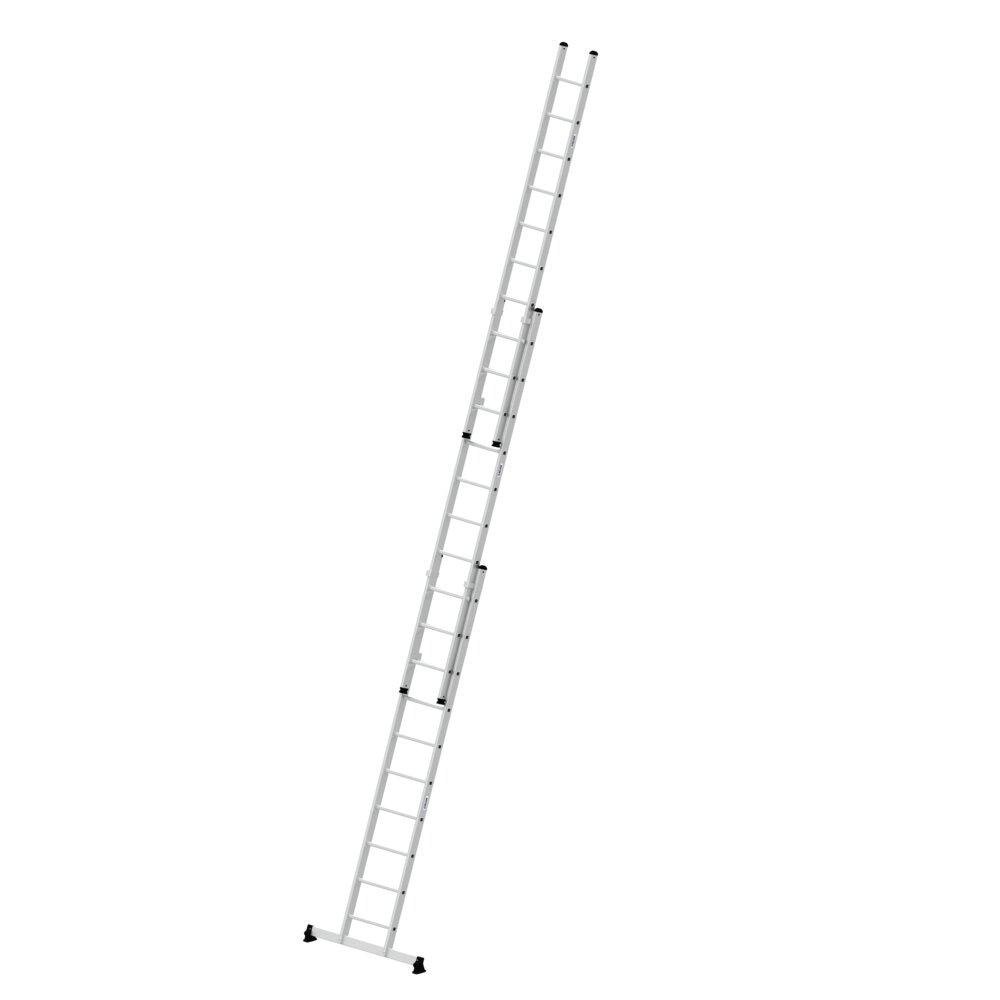 Munk 3-delige sportopsteekladder met nivello® dwarsbalk, 3x10 sporten, van Günzburger Steigtechnik Munk 3-delige uitschuifladder met Nivello® dwarsbalk uit de categorie uitschuifladders en touwladders, artikelnummer 020610