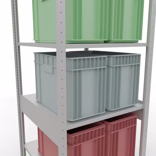 Basisplank, legplank, insteeksysteem MULTIplus150, 2500 x 750 x 800 mm, 6 planken, lengtestangen, RAL 7035 lichtgrijs van Schulte Lagertechnik uit de categorie insteeksystemen