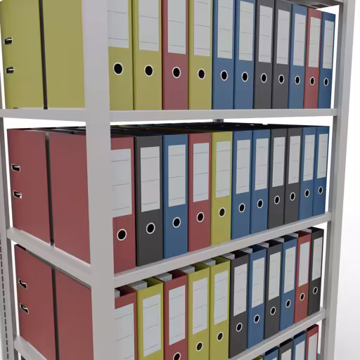 Figuur nr. 10 van het artikel basisplank, kantoorplank, insteeksysteem MULTIplus150, 2000 x 1000 x 600 mm, 6 planken, zonder middenaanslag, lichtgrijs uit de productgroep kantoorplanken van het merk Schulte Lagertechnik.