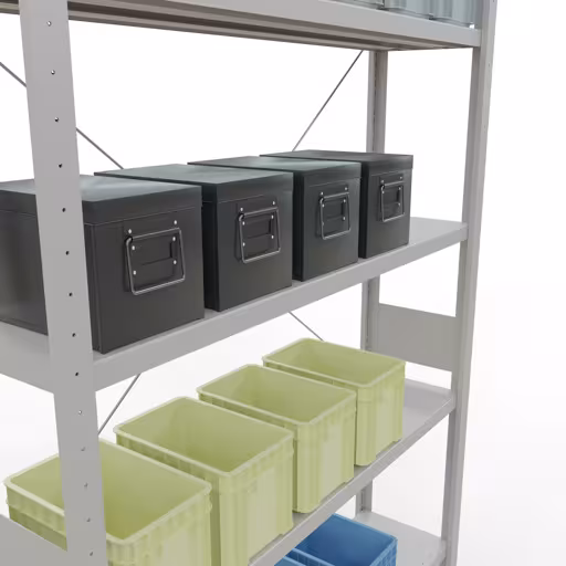 Extra afbeelding van het artikel insteeksysteem basisplank 3000x1300x300 mm, type 250 kg, lichtgrijs uit basisplank