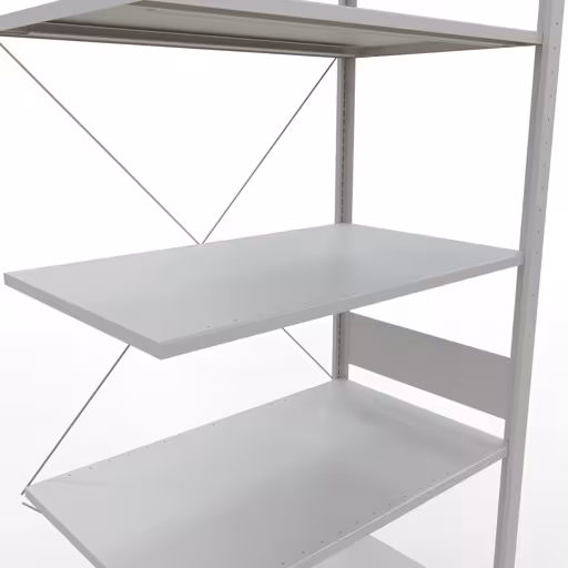 Figuur nr. 13 van het artikel aanbouwrekken, legbordstellingen, insteeksysteem MULTIplus85, 3000 x 1000 x 600 mm, 7 legborden, RAL 7035 lichtgrijs uit de productgroep insteeksysteem van het merk Schulte Lagertechnik.