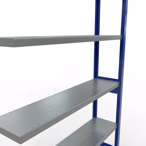 Afbeelding nr. 14 van het artikel aanbouwrekken, legbordstellingen, insteeksysteem MULTIplus250, 2500 x 1300 x 300 mm, 6 legborden, lengtestangen, RAL 5010 gentiaanblauw/verzinkt uit de productgroep insteeksysteem van Schulte Lagertechnik.