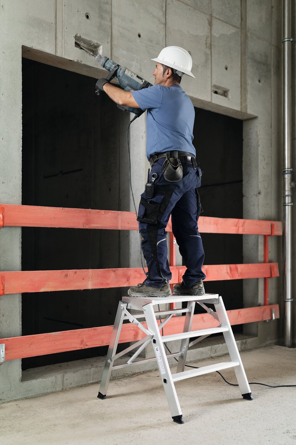 Milieubild 3812218 Munk opklapbaar platform, enkelzijdige toegang, 2 treden + platform