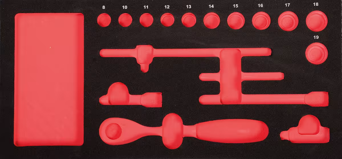 ProForm inzetstuk leeg voor 3/8" inch Xi-on doppen van PROJAHN Inzet Xi-on dopsleutel-inzetstukken metrisch 10, dopsleutelsets & losse onderdelen, art.nr. 5999-52E