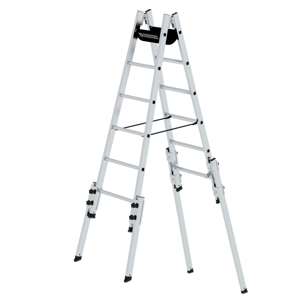 Produktbild (Abb. Ähnlich) 3813537 Munk trapladder met sporten voor gebruik op trappen 2x6 sporten