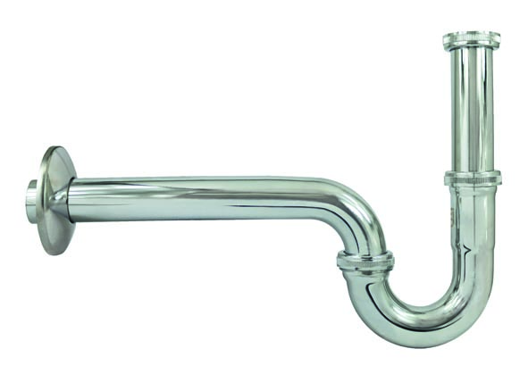 RVS buissifon, aftapkranen/sifon, art.nr. 86537