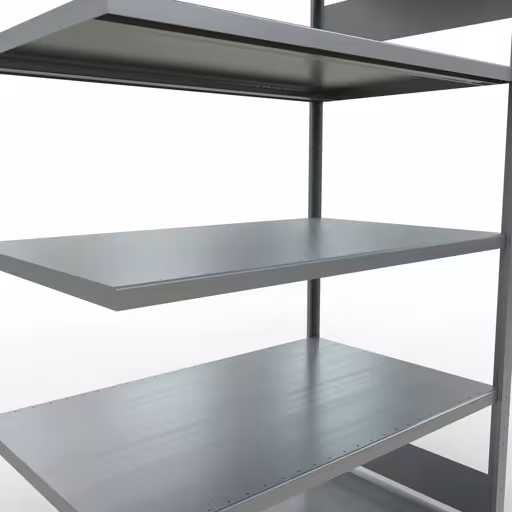 Aanbouwrekken, rekken, insteeksysteem MULTIplus250, 2000 x 1300 x 800 mm, 5 planken, verzinkt van Schulte Lagertechnik uit de categorie insteeksystemen