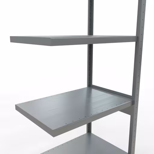 Afbeelding nr. 13 van het artikel aanbouwrekken, legbordstellingen, insteeksysteem MULTIplus250, 2500 x 750 x 500 mm, 6 legborden, lengtestangen, verzinkt uit de insteeksysteem productgroep van Schulte Lagertechnik