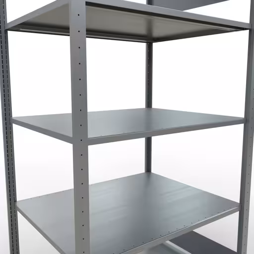 Extra afbeelding van het artikel Basisplank, legbord, insteeksysteem MULTIplus150, 2000 x 1000 x 800 mm (HxBxD), 5 legborden, lengtestangen, verzinkt Extra afbeelding van het artikel Basisplank, legplank, insteeksysteem MULTIplus150, 2000 x 1000 x 800 mm, 5 legborden, lengtestangen, verzinkt vanaf basisplank