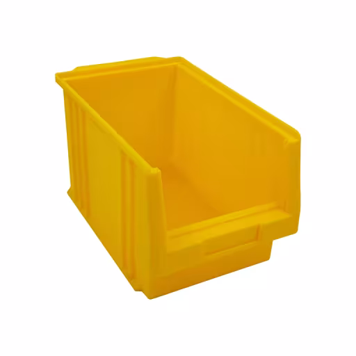 Open opbergdoos, dxbxh 345x213x200 mm, geel, polypropyleen van Schulte Lagertechnik Open opbergdoos, dxbxh 345x213x200 mm, geel, polypropyleen, opbergruimte voor kleine onderdelen, art.nr. 20213