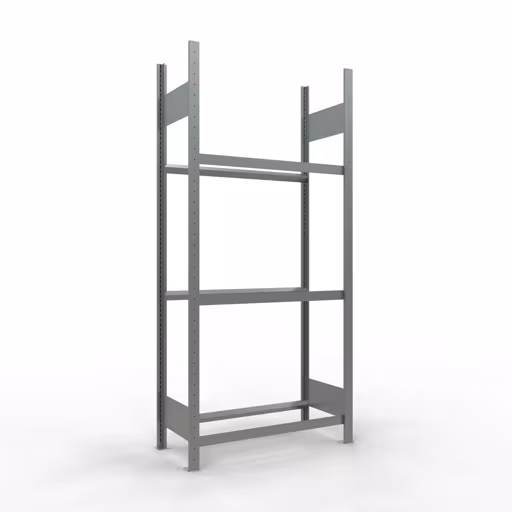 Basisplank, wiel-/bandenplank, 2000 x 900 x 400 mm (HxBxD), verzinkt, 3 opbergniveaus met 150 kg vakbelasting per niveau, opbergruimte voor auto-onderdelen, art.nr. 13820
