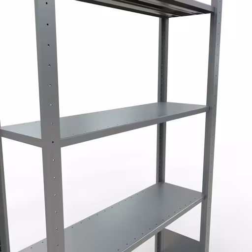Basisplank, legplank, insteeksysteem MULTIplus85, 2000 x 1000 x 300 mm, 5 legborden, verzinkt van Schulte Lagertechnik uit de categorie insteeksysteem