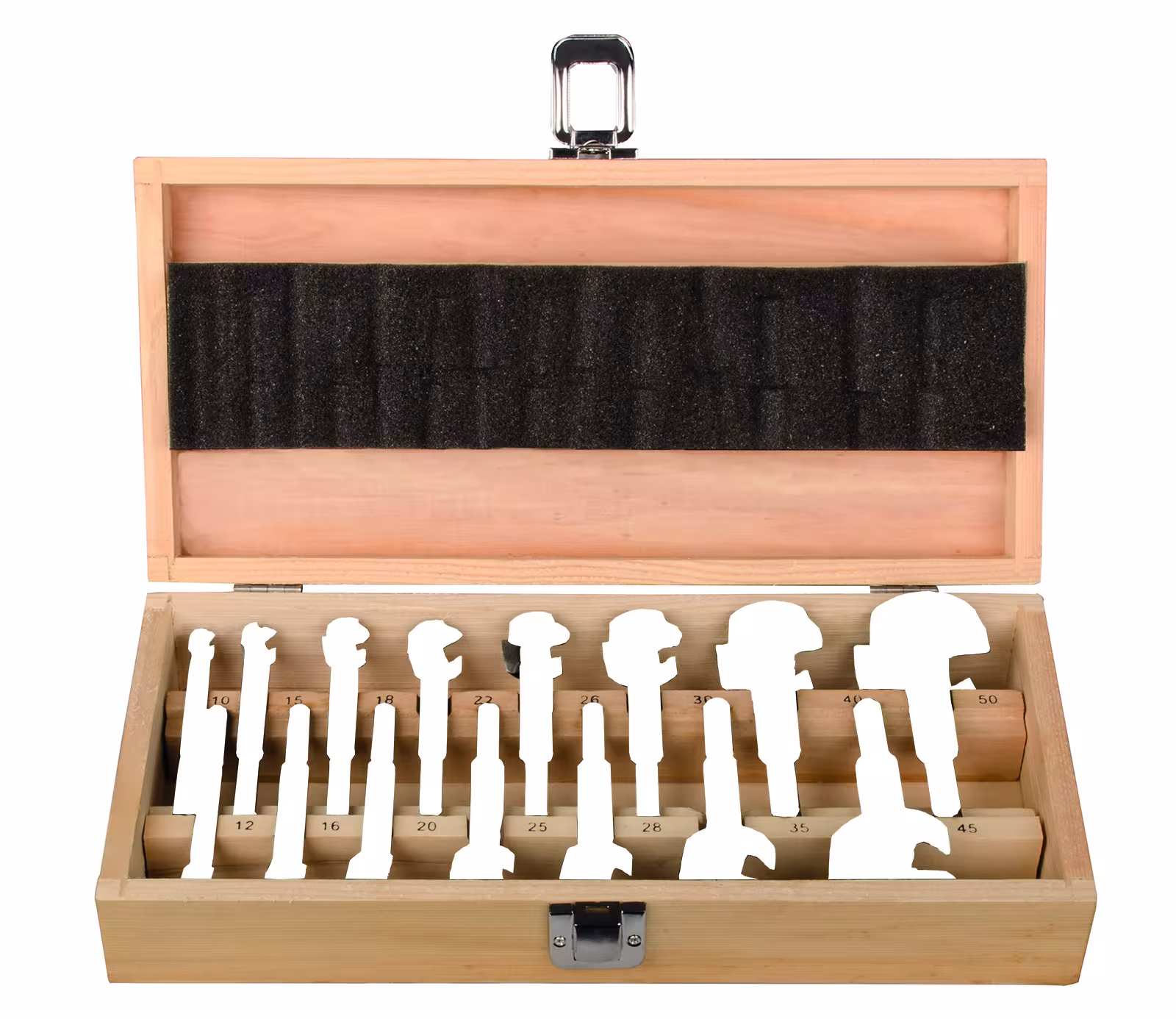 Forstner boorcassette ECO 15 stuks. 10-50 mm van PROJAHN Forstner boorcassette ECO 15 stuks. 10-50 mm, boor, artikelnr. 33002-1