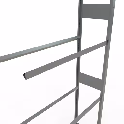 Afbeelding nr. 12 van het artikel aanbouwrek, wielen-/bandenrek, 4500 x 1150 x 400 mm, verzinkt, 6 opslagniveaus met 150 kg vakbelasting per niveau uit de productgroep stellingrekken van Schulte Lagertechnik