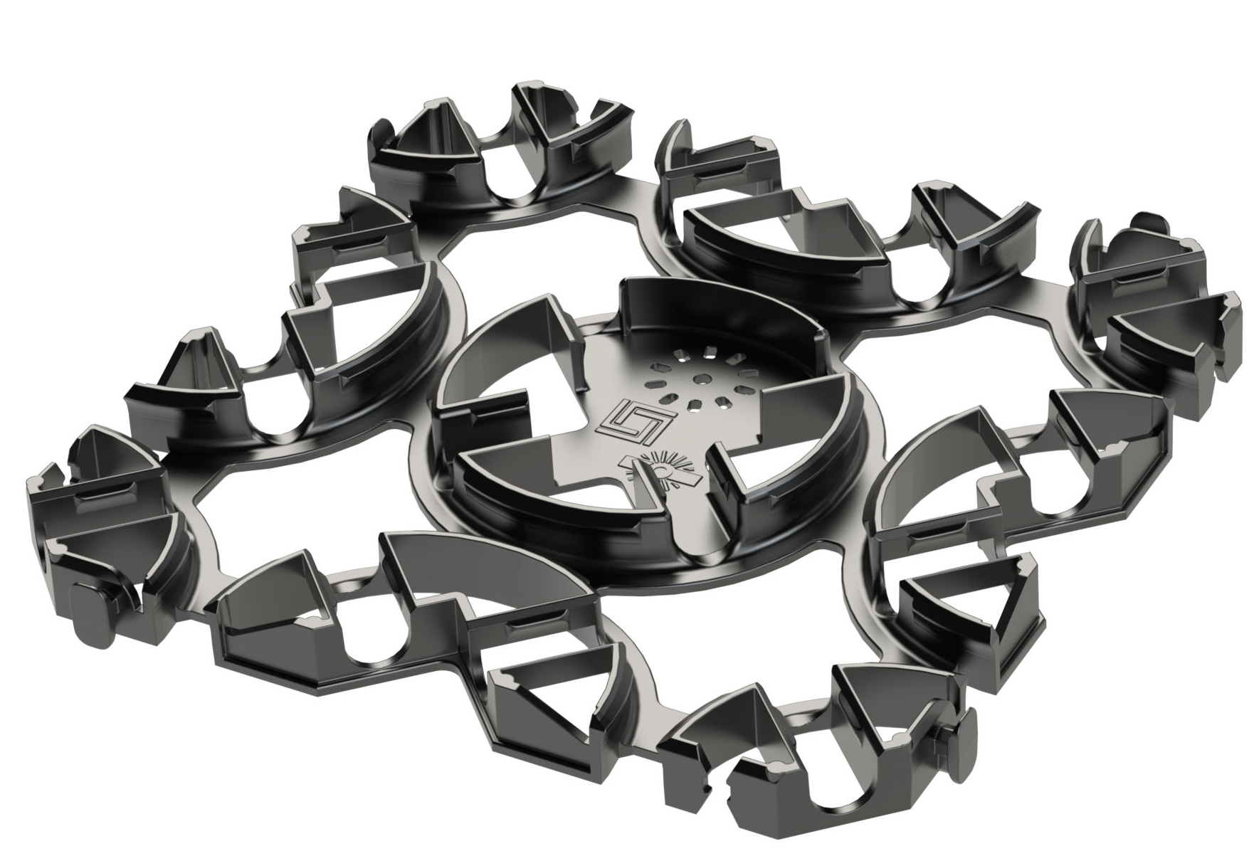 Vloerrooster Octa 155x155x12, D10 uit de Skoberne vloerverwarmingscategorie met artikelnummer 010435