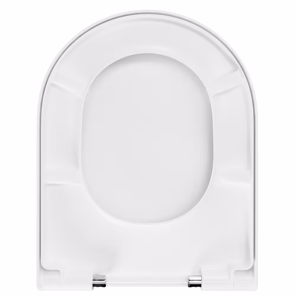 Figuur nr. 13 van het artikel toiletbril D650 D-vorm wit met softclose-mechanisme, o.a. voor ME van Starck uit de productgroep badkamerkeramiek van het merk LUVETT