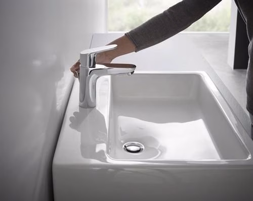 Hansgrohe FOCUS 100 monoknop wastafelmengkraan met afloop 15 mm diameter G 1 1/4 inch chroom