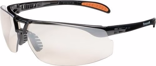 Protégé EN 166-1FT veiligheidsbril met zwarte pootjes en heldere PC-lens, HONEYWELL, uit de categorie veiligheidsbrillen met artikelnummer 4000370050