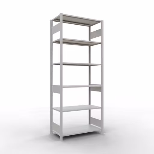Productafbeelding nr. 13 van het artikel basisplank, legbord-insteeksysteem MULTIplus150, 2500 x 1000 x 500 mm, 6 legborden, RAL 7035 lichtgrijs uit het insteeksysteem-assortiment van Schulte Lagertechnik