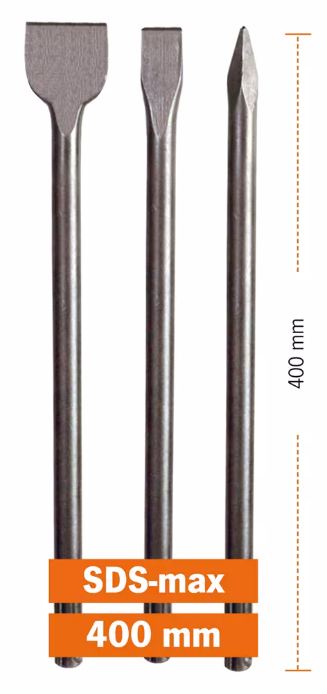 Een andere weergave van het artikel beitelset 3-delig. ECO SDS-max uit de categorie machineaccessoires