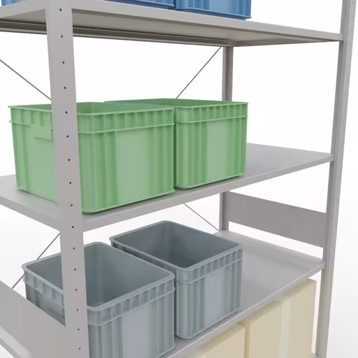 Productafbeelding nr. 8 van het artikel insteeksysteem basisplank 3000x1300x600 mm, type 150 kg, lichtgrijs uit het insteeksysteem assortiment van Schulte Lagertechnik