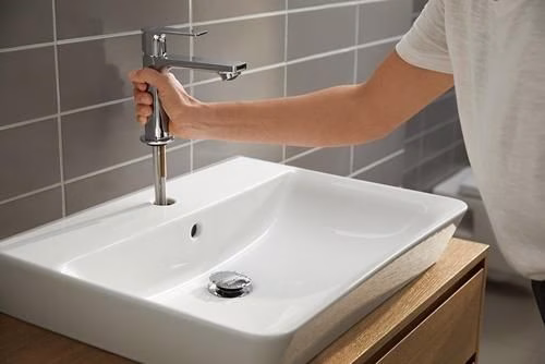 Hansgrohe REBRIS E 110 CoolStart ééngreeps wastafelmengkraan zonder afloop chroom