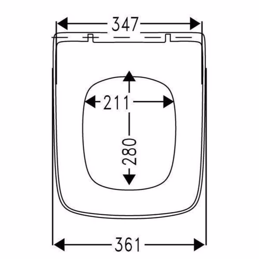 Andere weergave van het artikel toiletbril Q500 wit vierkant met softclose-mechanisme, onder andere voor Geberit Renova Plan uit de categorie badkamerkeramiek