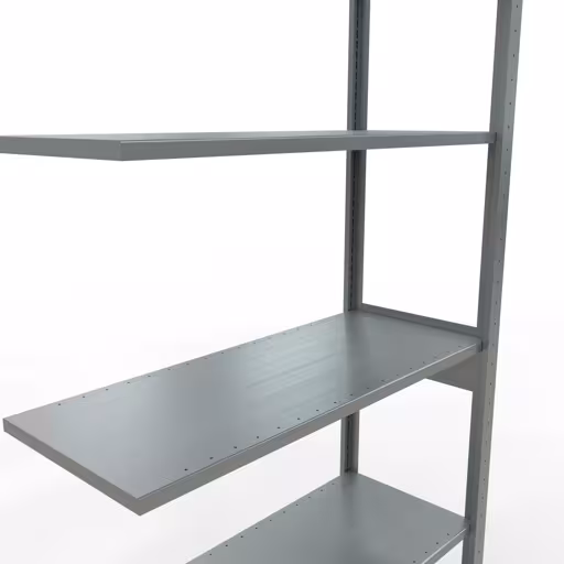 Productafbeelding nr. 13 van het artikel aanbouwrekken, legbord, insteeksysteem MULTIplus150, 2500 x 1000 x 400 mm, 6 legborden, verzinkt uit het assortiment insteeksysteem van Schulte Lagertechnik