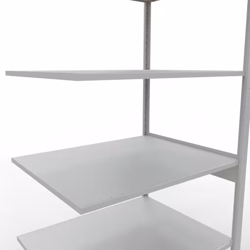 Productafbeelding nr. 6 van het artikel aanbouwrekken, legbordstellingen, insteeksysteem MULTIplus150, 2500 x 1000 x 800 mm, 6 legborden, RAL 7035 lichtgrijs uit het assortiment insteeksysteem van Schulte Lagertechnik