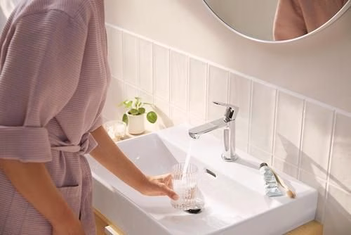 Detailbild 3982391 Hansgrohe REBRIS S 110 CoolStart ééngreeps wastafelmengkraan zonder afloop chroom