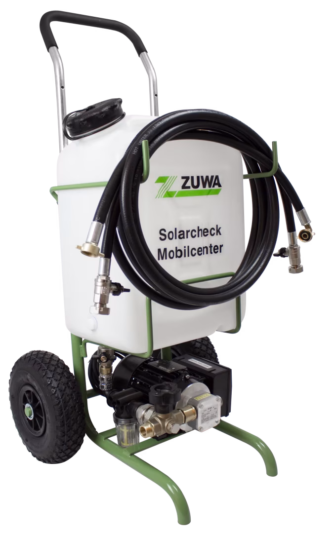 Solarcheck Mobilcenter KOMPAKT plus uit de categorie Zuwa Pompen & Accessoires met GTIN 4251280730187 Solarcheck mobiel centrum KOMPAKT plus van ZUWA uit het productprogramma pomptechniek