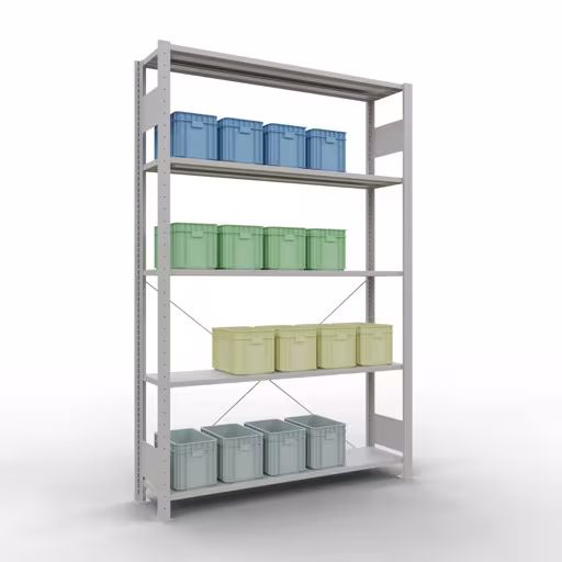 Productafbeelding nr. 12 van het artikel insteeksysteem basisplank 2000x1300x300 mm, type 150 kg, lichtgrijs uit het insteeksysteem assortiment van Schulte Lagertechnik