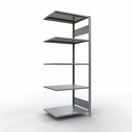Productafbeelding nr. 15 van het artikel aanbouwrekken, legbord, insteeksysteem MULTIplus150, 2000 x 750 x 600 mm, 5 legborden, verzinkt uit het assortiment insteeksysteem van Schulte Lagertechnik