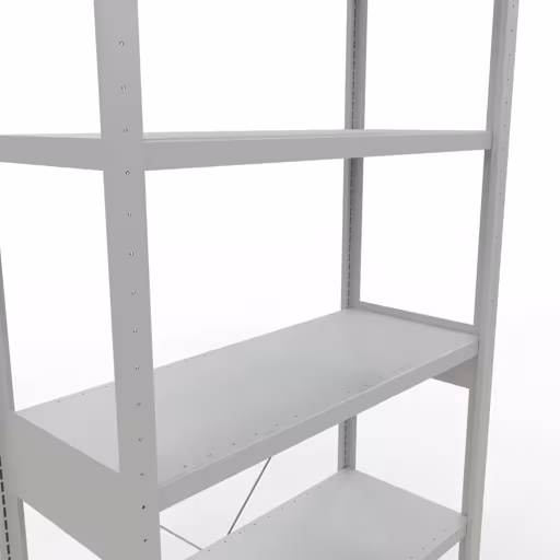 Figuur nr. 12 van het artikel basisplank, legbord, insteeksysteem MULTIplus330, 2500 x 1000 x 400 mm, 6 legborden, kruisschoor, RAL 7035 lichtgrijs uit de productgroep insteeksysteem van Schulte Lagertechnik.