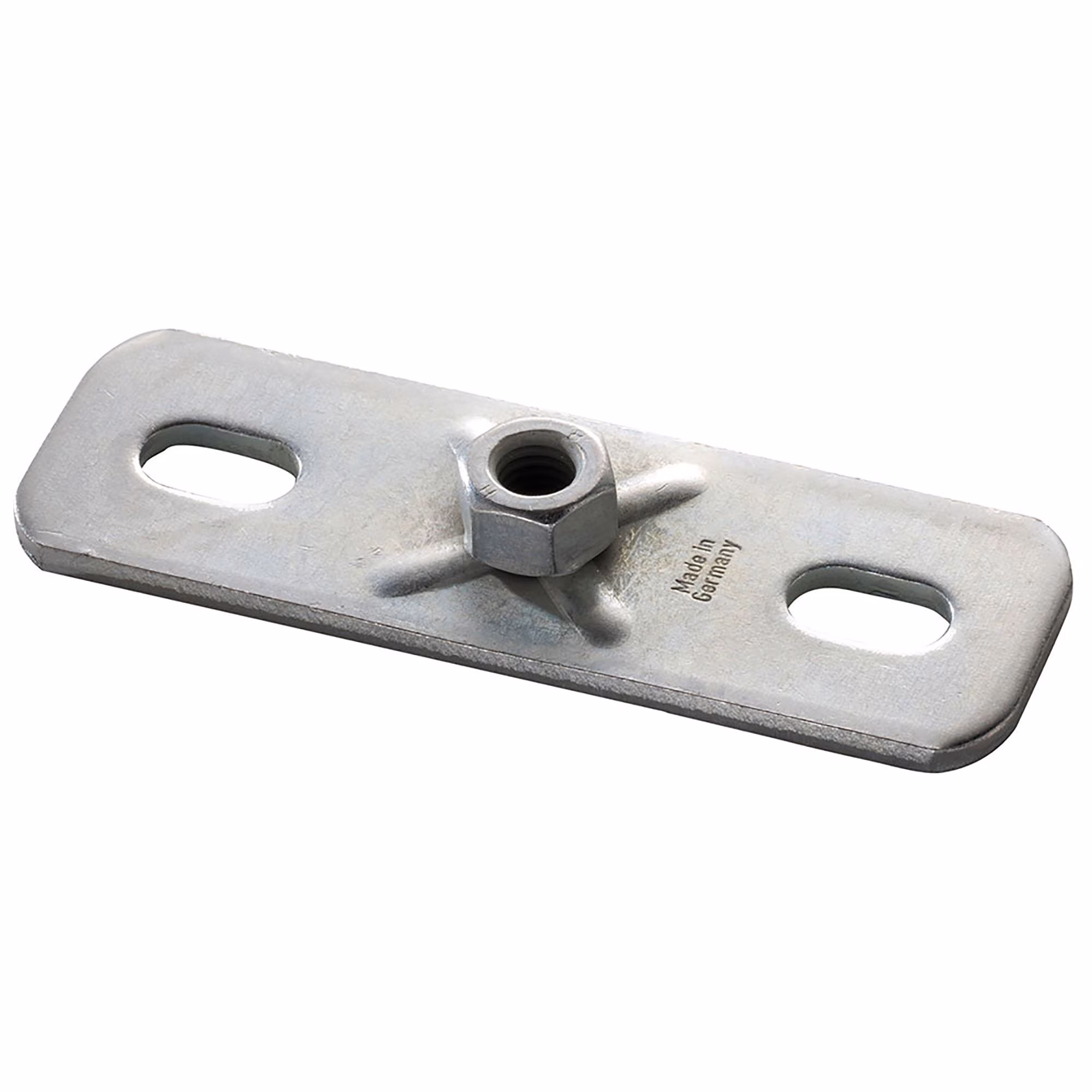 10 stuks - Grondplaat maat 120x40x4mm M8/10 weerstandsgelast verzinkt van het merk Fixotec Fixotec grondplaten 80x30 en 120x40 verzinkt uit de categorie montagedelen met het artikelnummer 171195