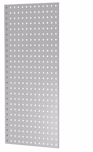 Andere weergave van het artikel geperforeerde plaat zijpaneel, 90 x 1000 x 500 mm (H x D), RAL 7035 lichtgrijs uit de categorie steeksysteem