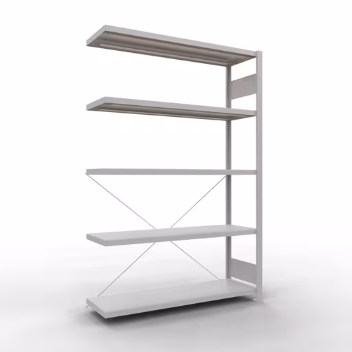 Insteeksysteem opzetplank 2000x1300x400 mm, type 250 kg, lichtgrijs van Schulte Lagertechnik Insteeksysteem opzetplank 2000x1300x400 mm, type 250 kg, lichtgrijs, opzetplank, art.nr. 32845-130