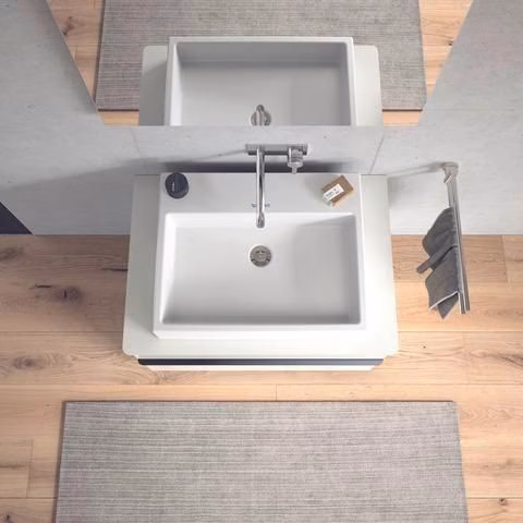 Duravit C.1 monoknop wastafelmengkraan, inbouwuitloop 225 mm, zonder bedieningshendel, chroom Hansgrohe