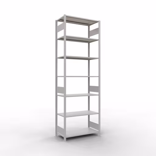 Figuur nr. 13 van het artikel basisrek, legbord-insteeksysteem MULTIplus85, 3000 x 1000 x 500 mm, 7 legborden, RAL 7035 lichtgrijs uit de productgroep insteeksysteem van het merk Schulte Lagertechnik.