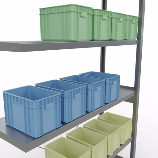 Afbeelding nr. 15 van het artikel steeksysteem opzetplank 2500x1300x400 mm, type 250 kg, verzinkt uit de steeksysteem productgroep van Schulte Lagertechnik