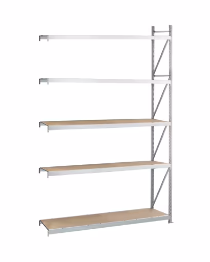 Aanbouwstellingen, breedvakstellingen WS 3000 met spaanplaat, 3000 x 2250 x 600 mm, verzinkt, 5 niveaus, vakbelasting 500 kg, vakbelasting 2.500 kg van Schulte Lagertechnik Aanbouwstelling, breedvakstelling WS 3000 met spaanplaat, 3000 x 2250 x 600 mm, verzinkt, 5 niveaus, vakbelasting 500 kg, vakbelasting 2.500 kg, WS3000 voor vakbelasting tot 500 kg, art.nr. 22095