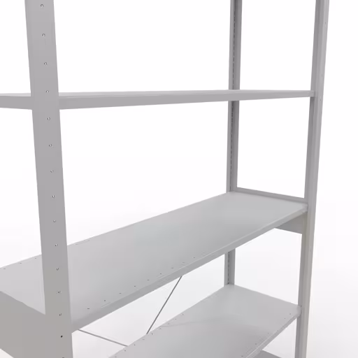 Insteeksysteem basisplank 2500x1300x400 mm, type 150 kg, lichtgrijs met artikelnr. 32641-130 Insteeksysteem basisplank 2500x1300x400 mm, type 150 kg, lichtgrijs van Schulte Lagertechnik uit de categorie insteeksysteem